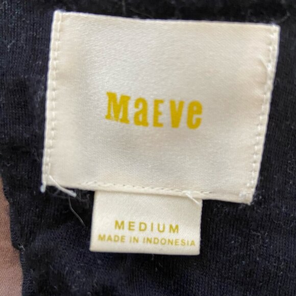 Anthropologie Fairchild Fit and Flared Black Dress by Maeve Open Back Sz Medium - Picture 13 of 13